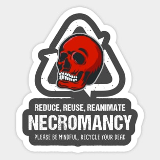 Funny Necromancy Gamer D20 Dice Dungeon Dragons Gaming Gift Sticker